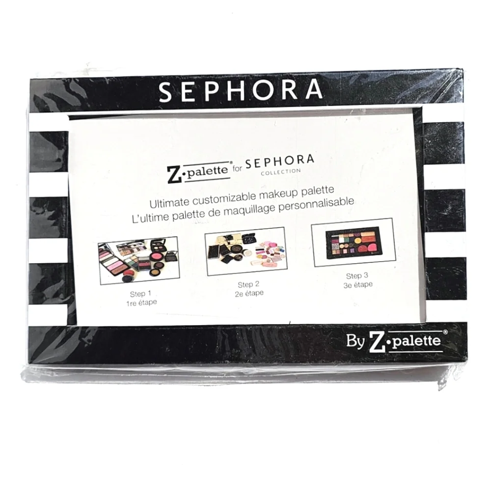 New SEPHORA Striped Z Palette Dome Large Customizable Makeup Case 8
